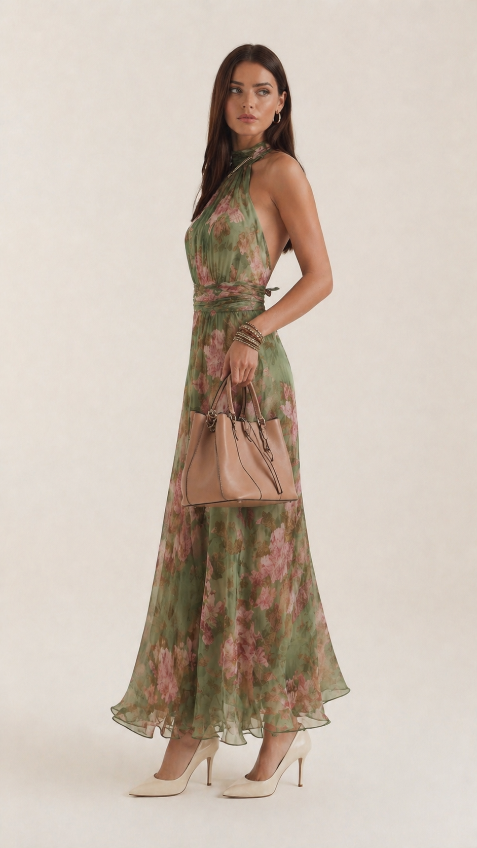 Broghan | Women's Elegant Floral Print Summer Dress