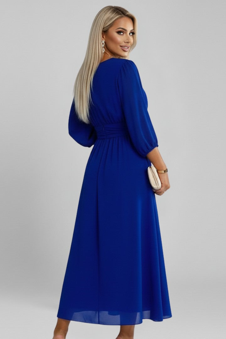 Nadine | Women’s Elegant Ruched Maxi Dress