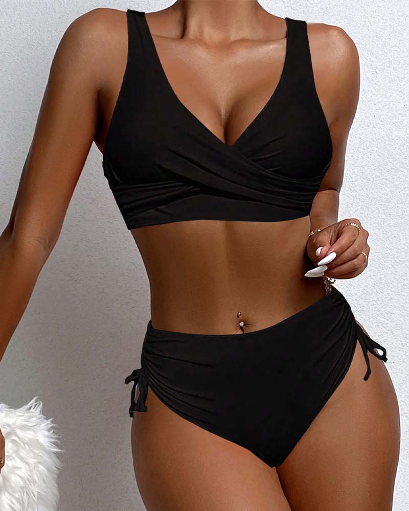 Lungile | Women's Lace-Up Bikini Set