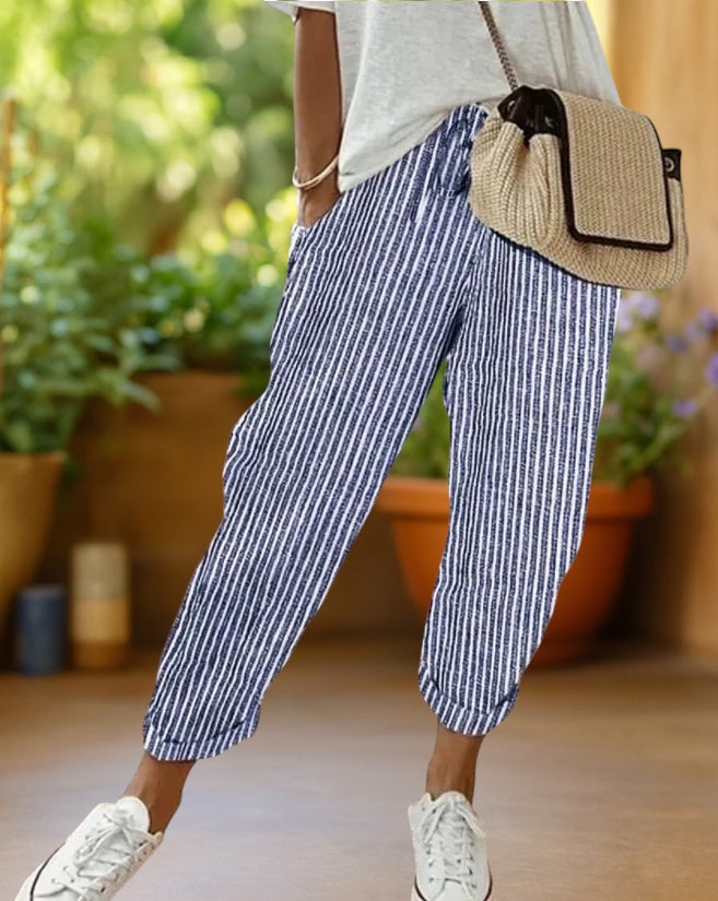 Bongiwe | Striped Drawstring Trousers