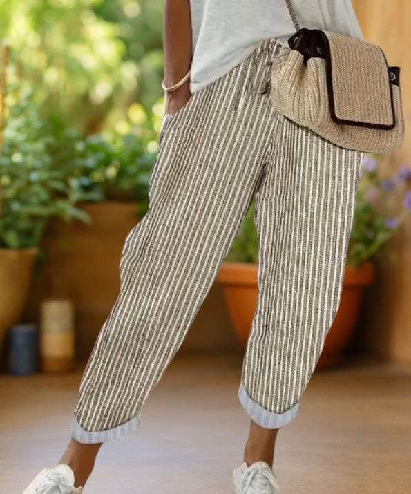 Bongiwe | Striped Drawstring Trousers