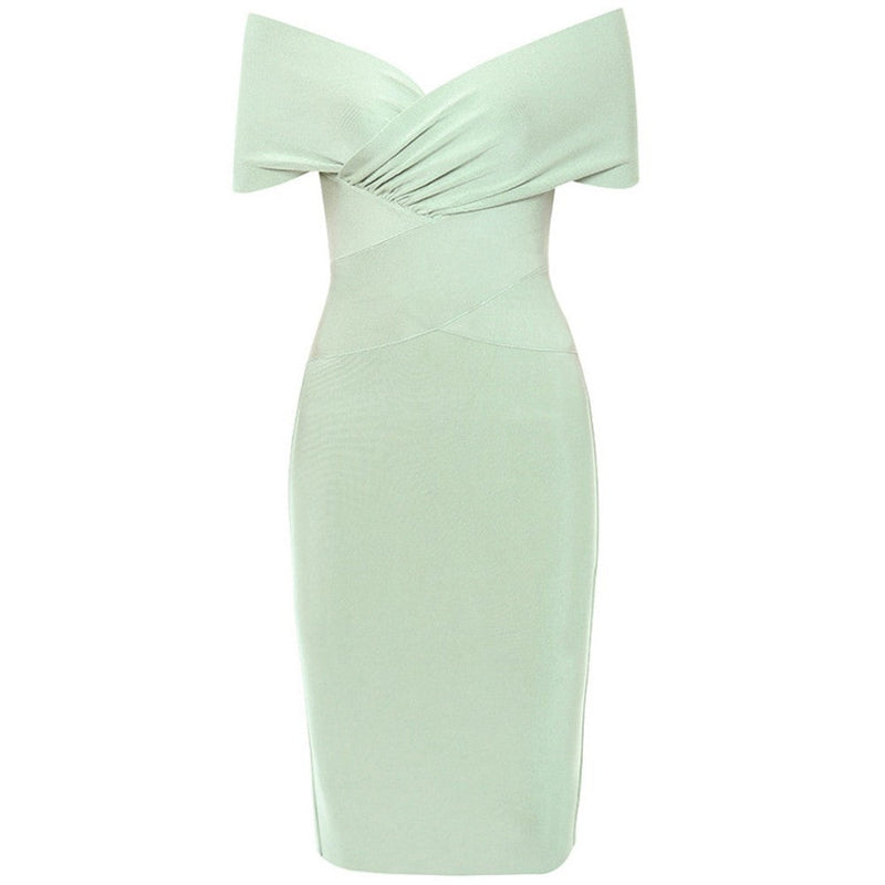 Naledi | Women's Off-Shoulder Ruched Midi Dress
