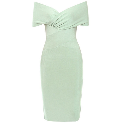 Naledi | Women's Off-Shoulder Ruched Midi Dress