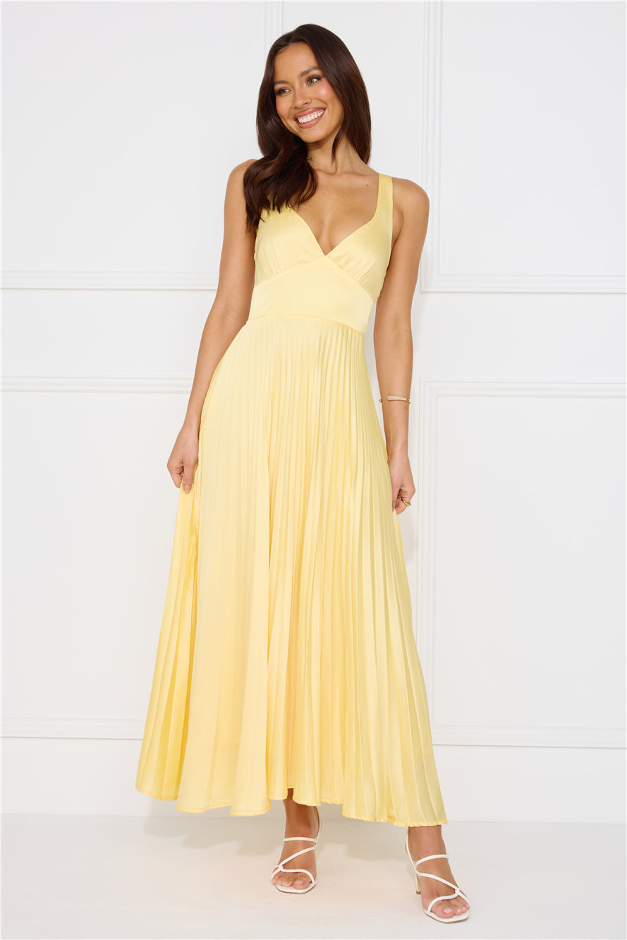 Nthabiseng | Women's Pleated Cross-Back Maxi Dress