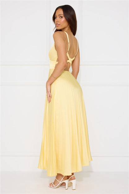 Nthabiseng | Women's Pleated Cross-Back Maxi Dress