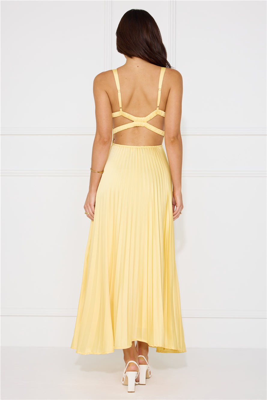 Nthabiseng | Women's Pleated Cross-Back Maxi Dress