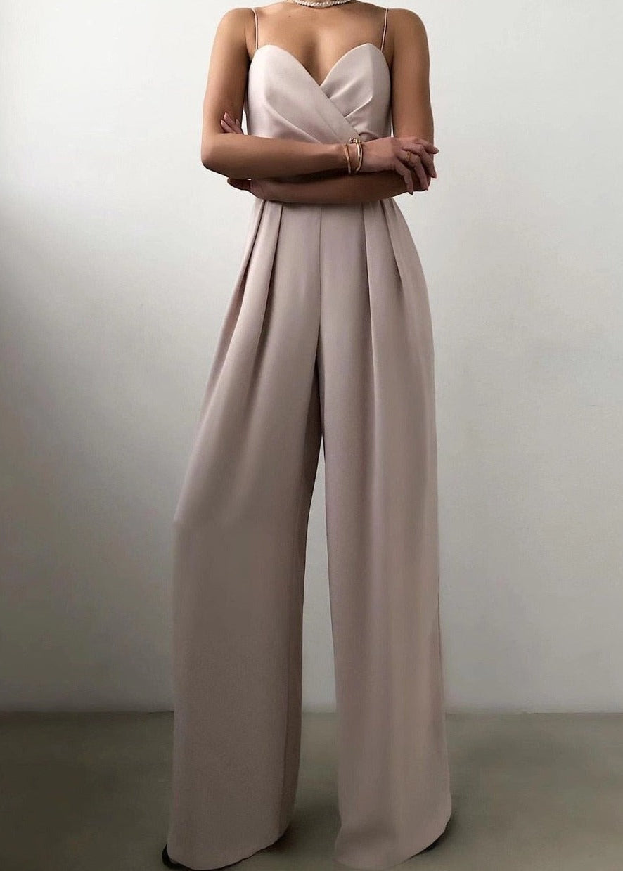 Simone | Women's Sweetheart Wide-Leg Jumpsuit