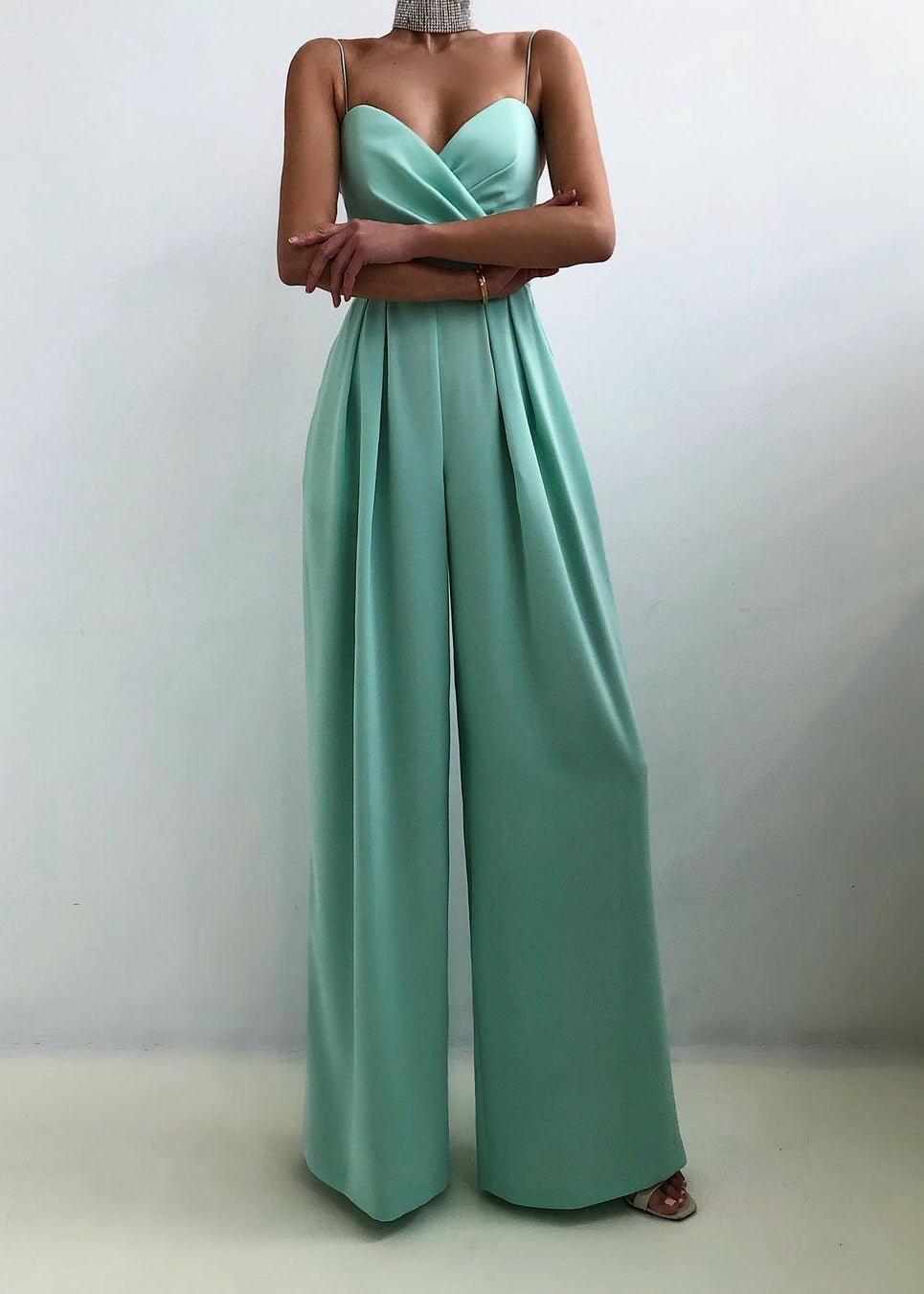 Simone | Women's Sweetheart Wide-Leg Jumpsuit