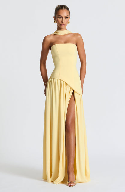 Noxolo | Women's Strapless Scarf Maxi Dress