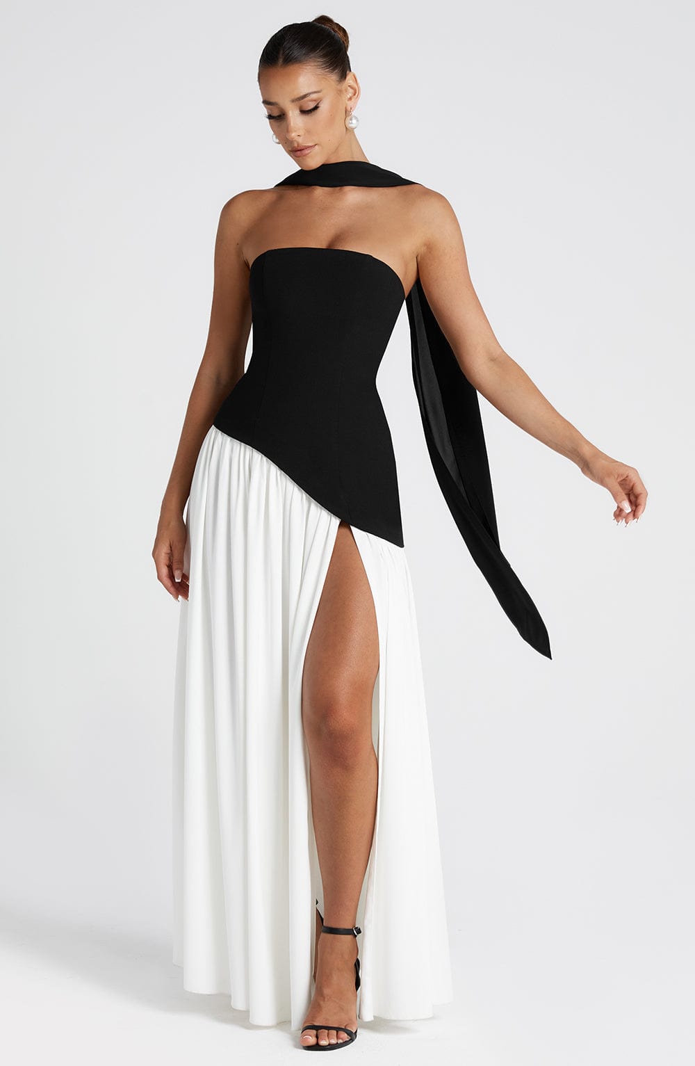 Noxolo | Women's Strapless Scarf Maxi Dress