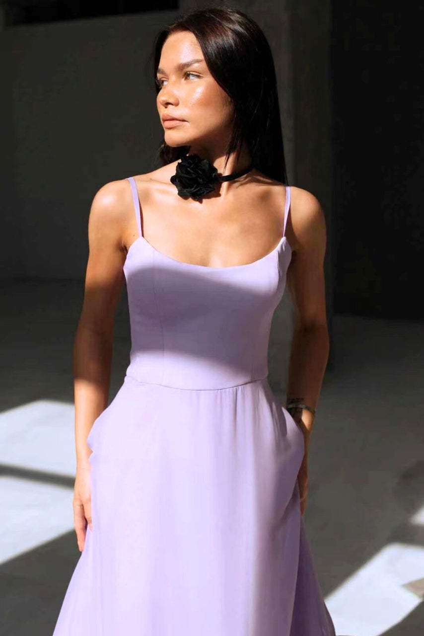 Taryn | Women's Ruffle-Hem Cami Midi Dress
