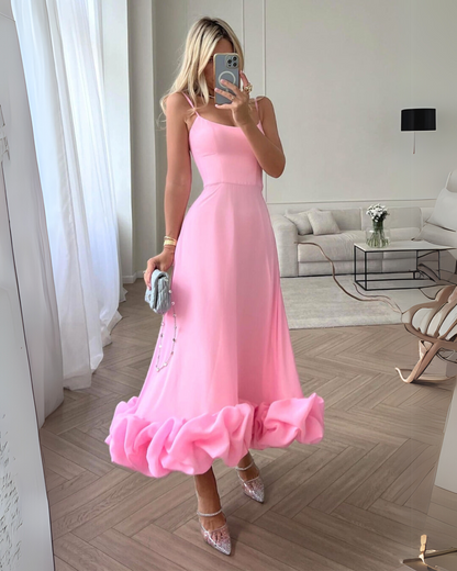 Taryn | Women's Ruffle-Hem Cami Midi Dress