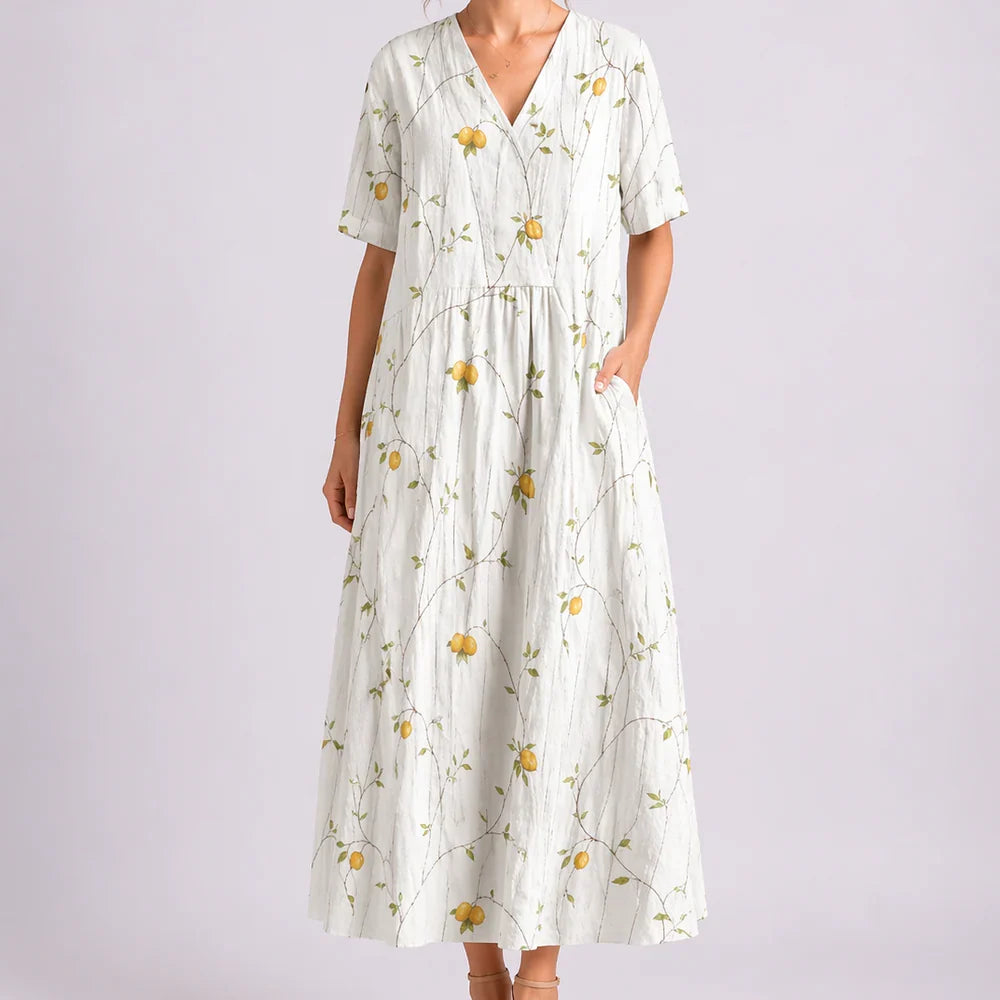 Jade | Women’s Elegant Floral Midi Dress