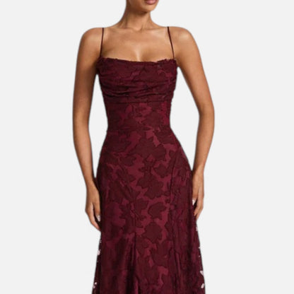 Natalia | Women's Floral Lace Maxi Dress