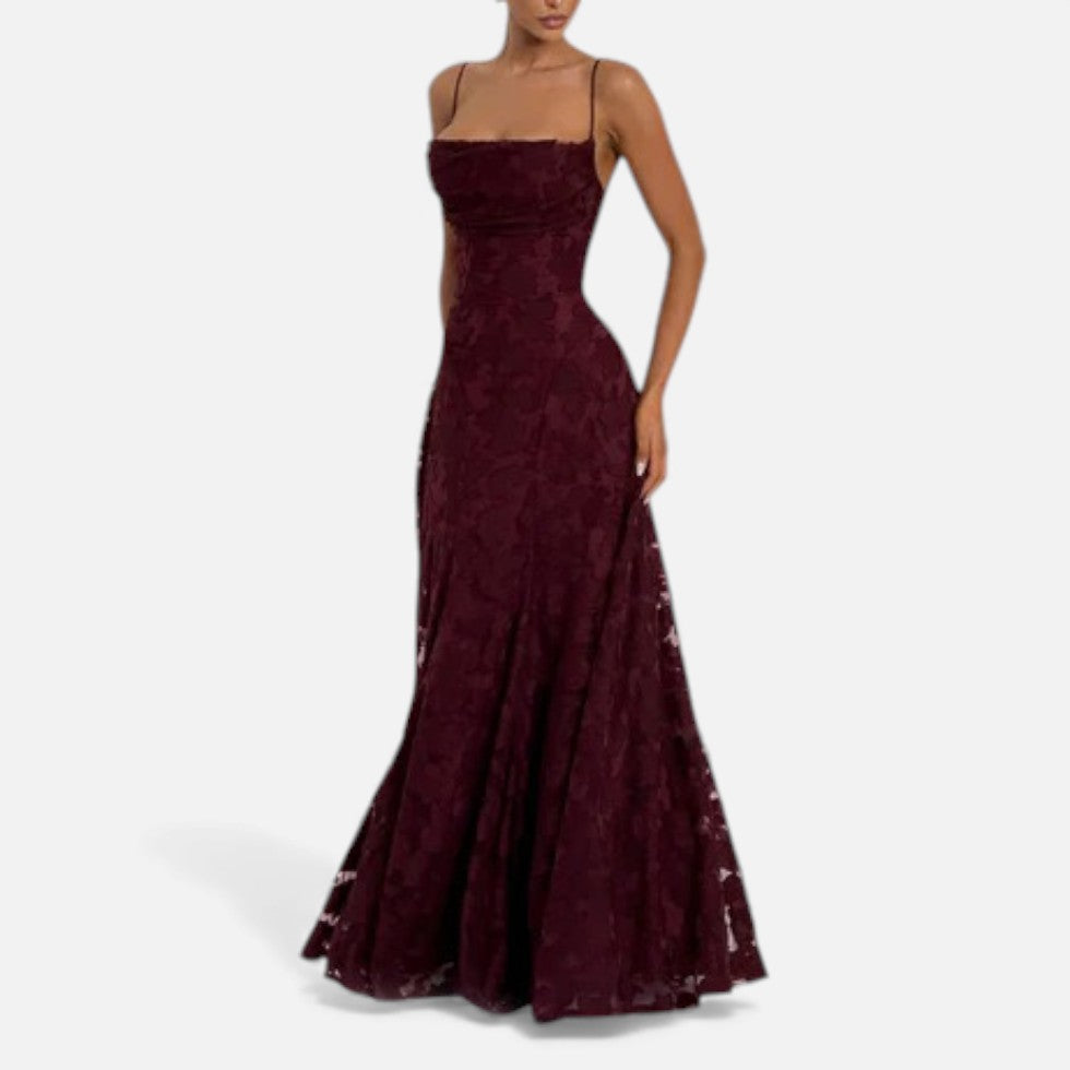 Natalia | Women's Floral Lace Maxi Dress