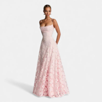 Natalia | Women's Floral Lace Maxi Dress