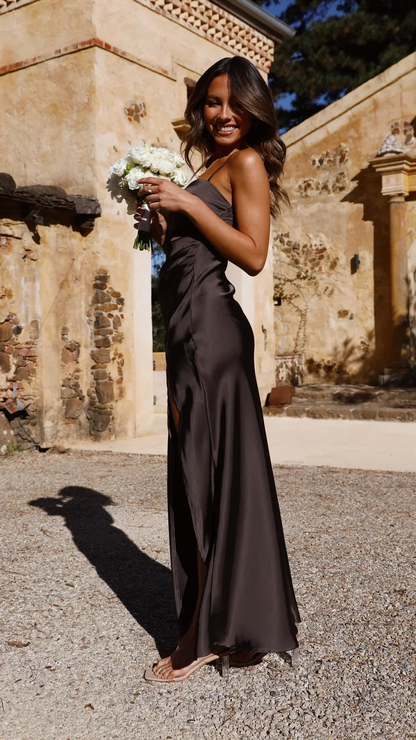 Thandi | Women's Satin Maxi Dress