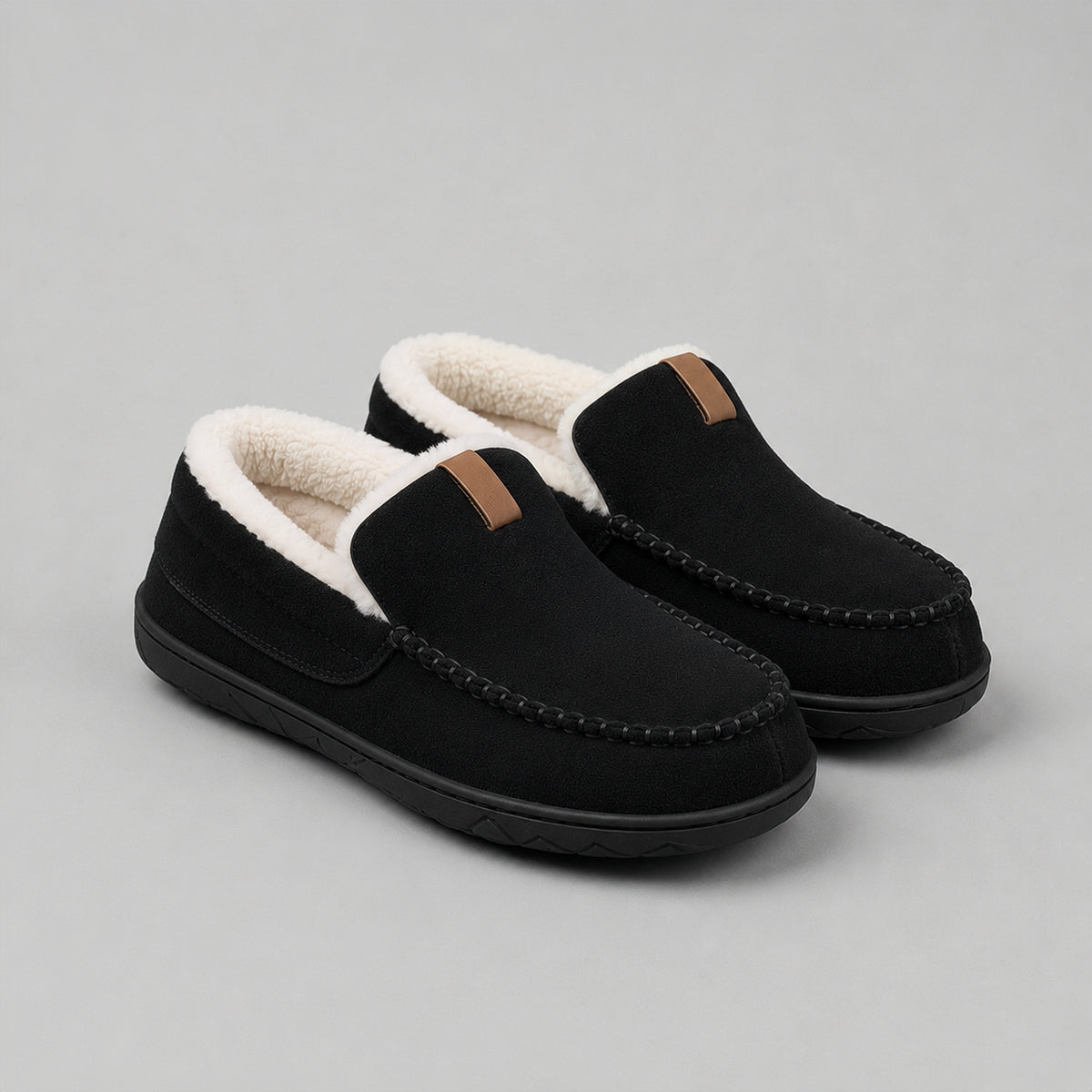 Cozy Moccasin Loafer - Black
