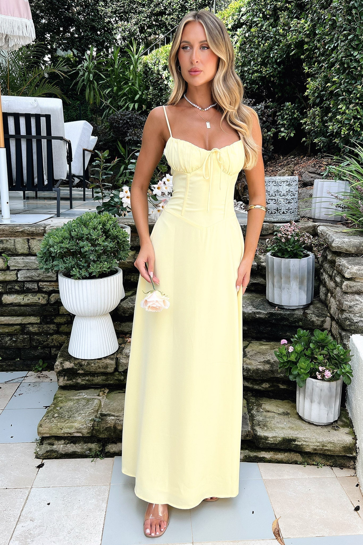 Zanele | Women's Sweetheart Neck Maxi Dress
