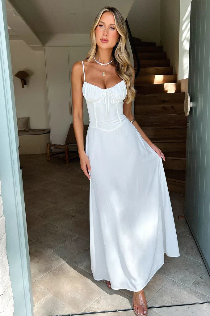 Zanele | Women's Sweetheart Neck Maxi Dress